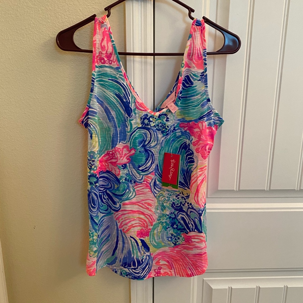 NWT Lilly Pulitzer Beach Please Gigi Tank top xs.